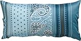 im Paisley Design Erwin Müller Kissenbezug Mako-Satin blau Größe 40x80 cm