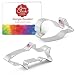 Ann Clark Marine Life Cookie Cutter Set - 2 Piece - Shark and Cute Whale - Tin Plated Steel