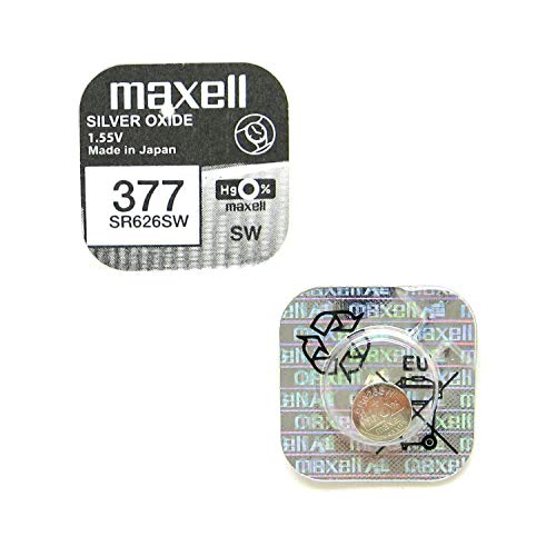 Pile Bouton 377 (SR626SW) 1.55V Oxyde D'argent - Pour Montres, Télécommandes, Calculatrices