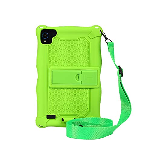AKNICI-Funda-Antichoque-para-AOYODKG-H8-H6TECLAST-P80Samsung-Galaxy-Tab-A7-Lite-de-87Tab-A-80-2019-T290-T295-T297MatrixPad-S8DUODUOGO-E8Haehne-8-Correa-de-Hombro-y-Lapiz-Tactil-Verde