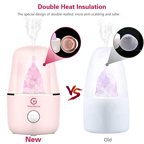 Image of ROSA RUGOSA Menstrual Cup Sterilizer, Steamer Cleaner 3-in-1 for Cleans, Dries, and Stores Your Period Cup- Auto Shut-Off- Leak-Free - Eliminates up to 99.9%