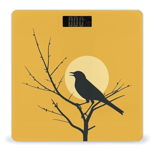 Báscula digital Bird on Tree para peso corporal con vidrio templado miniatura 1
