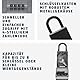 ABUS KeyGarage 737 Mini - Schlüsselbox mit Bügel zur Befestigung - für bis zu 8 Schlüssel oder kleine Wertgegenstände - Schwarz-Silber