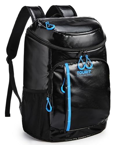 Image of TOURIT Backpack Cooler Insulated 30 Cans, Lightweight Leak Proof Travel Cooler Bag, Soft Waterproof Cooler Backpack for Men Women, Camping Hiking Beach Travel Picnic