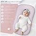 Cpzzkq Baby Lounger Cover 2 Pack - Silky Soft and Breathable Infant Lounger Cover, Newborn Lounger Slipcover for Baby Boys Girls, Fits Cpzzkq & Most Loungers, Cover Only, Pink