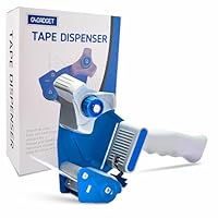 G4GADGET Heavy Duty Tape Gun Dispenser – Ergonomic Metal Packing Tape Dispenser for Moving Boxes, Warehouse & Office Use – Efficient Sealing Tool with Adjustable Tension Control