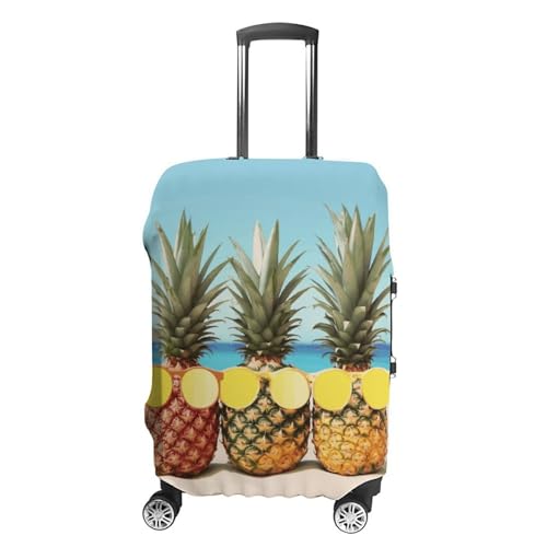 Housse de bagage ananas géométrique pour protéger votre valise lavable en vacances
