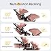 MU Double Stroller, Foldable Twin Tandem Stroller with Adjustable Backrest, Reversible Seat, 5-Point Harness, Storage Basket, Convertible Baby Bassinet for Infant and Toddler, Pink