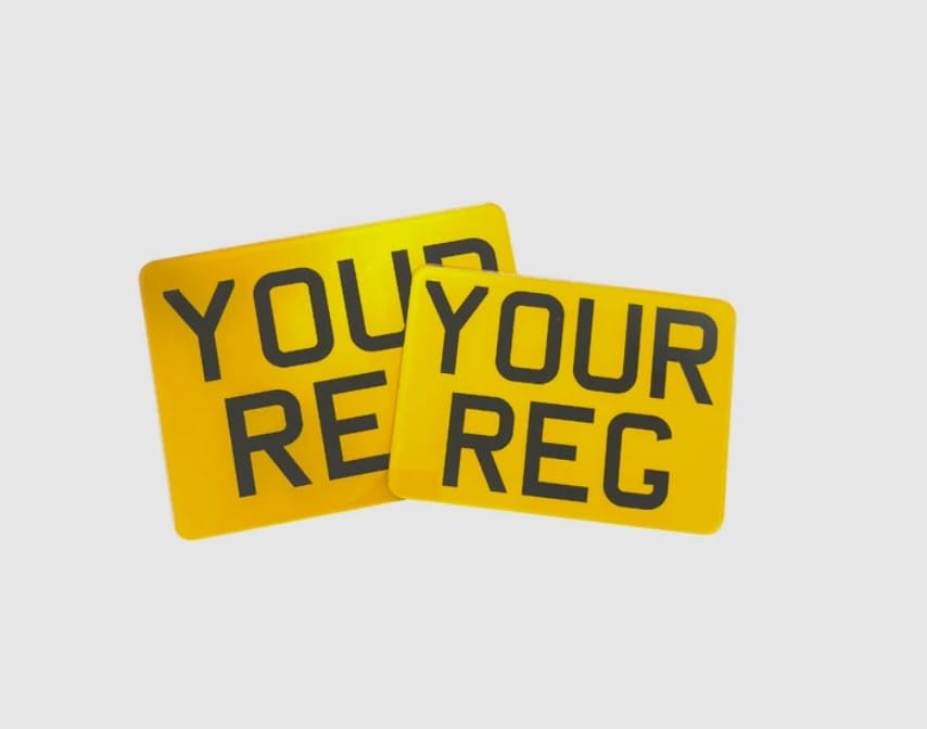 Motorbike Show Plate | 9x7 | 8x6 | 7x5 | 9x3 | 6x4 | Double Borders, Motobike Number