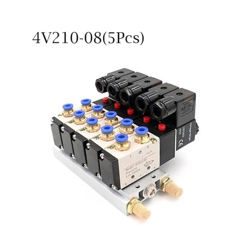 Válvula neumática 4V210-08 de 24V con silenciador para un control de aire sin ruido 4