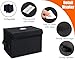 UENTIP Vinyl Record Storage Box - 7-inch LP Crate Holds 60 Records - Pack of 1 - 11x7.67x7.67 Inch - Black
