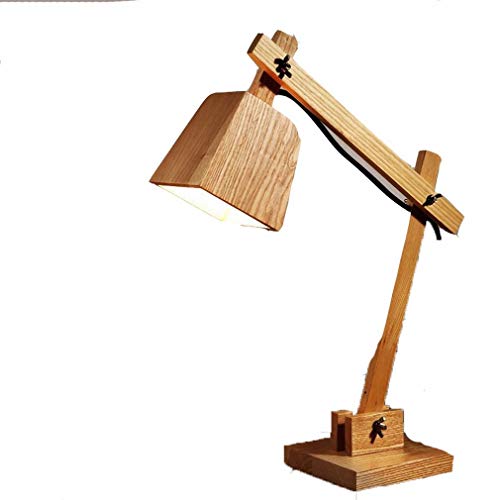 Lampe de table en bois massif GZ luminaire de bureau étude mode chambre table de chevet