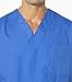Landau Essentials Men's 5 Pocket Scrub Top, Hunter Green, Large