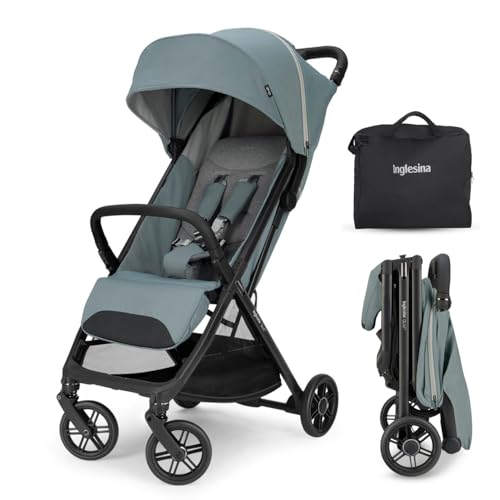 Image of Inglesina Quid Travel Stroller - Galaxy Gray | Lightweight Travel Stroller for Airplane, Umbrella Stroller for Baby & Toddler 0-55 lbs, Car Seat Compatible w /Carry Bag & Wheel Covers - Bundle Kit