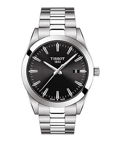 Tissot Męski zegarek na rękę, stal nierdzewna, szary, szary, Mechanizm kwarcowy