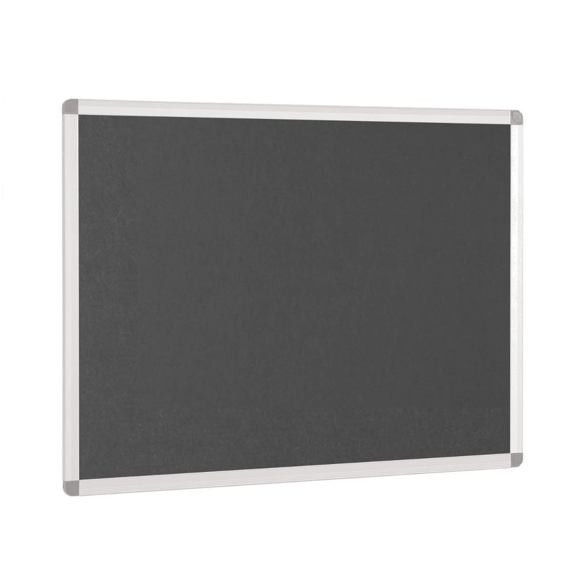 Aluminium Framed Notice Boards - Accent Colours - 1200mm x 1200mm - Charcoal