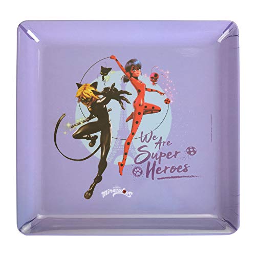 Miraculous - 529466 - Plateau Mélamine Violet L30 cm - l 30 cm Cover