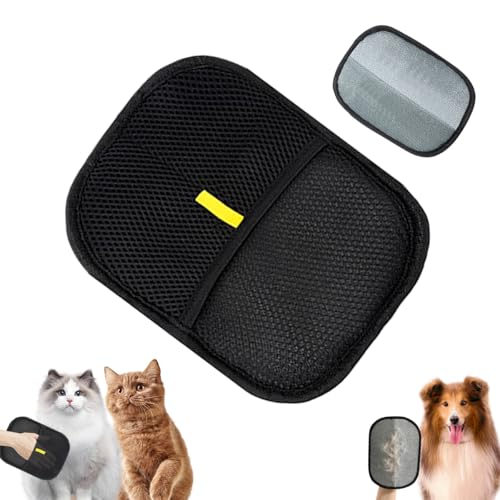 QIMMU Fell Magnet Handschuh,Katzenhandschuh,Fellhandschuhe Katze,Katzen Handschuhe Fellpflege,Katzenhaarentferner Handschuh,Pet Hair Remover Glove für Hund und Katze