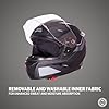 Royal Enfield AIR-X 1901 Full Face Helmet | Certification: ISI & DOT | High Impact Grade ABS Shell |Multipore Ventilation System | Aerodynamic Design with Aggressive Styling | Black (L) 60 CM