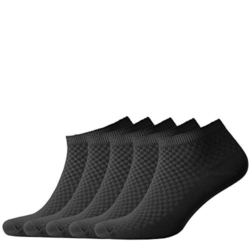 NUDUS Menâ€™s Bamboo Ankle Socks, 5-Pair Gift Box, Super Breathable, Soft, Thin and Non Slip