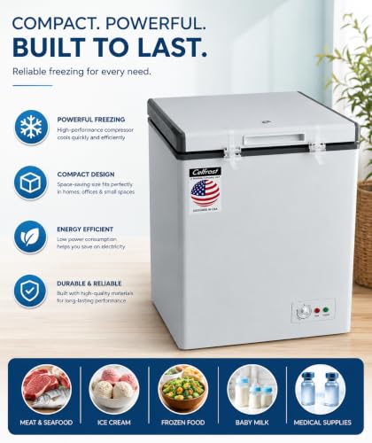 Image of Chest Freezer,CF156 120L Capacity, White