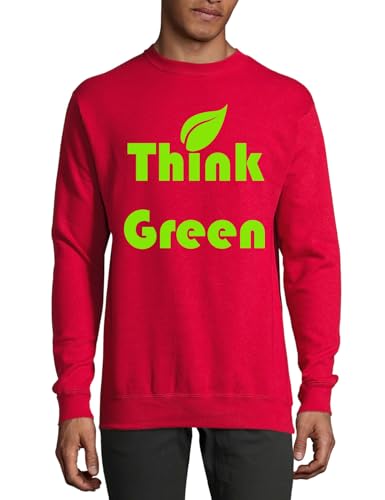 Pull en coton rouge Think Green respirant en maille haut de gamme douce