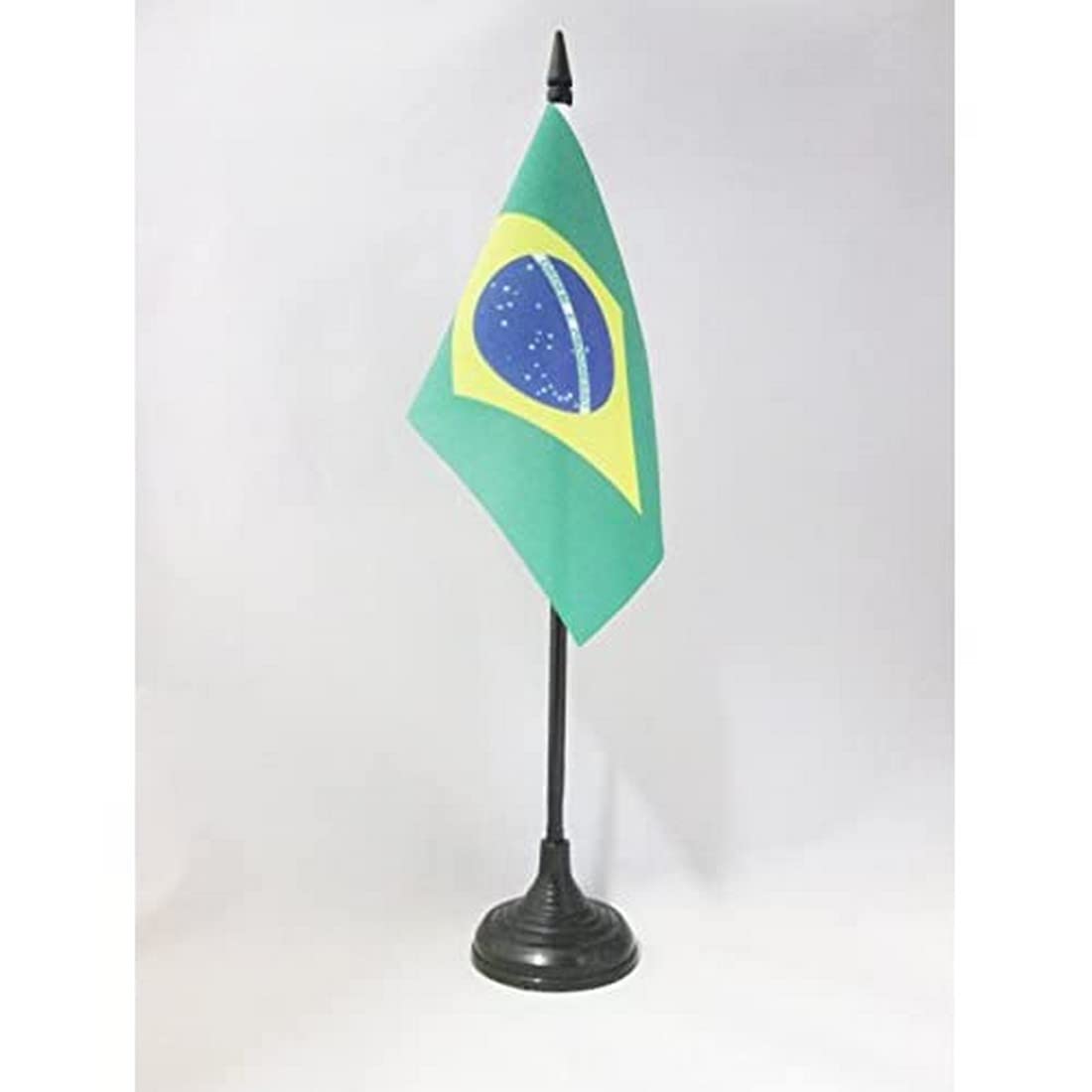 AZ FLAG Brazil Table Flag 15 x 10 cm – Small Brazilian Office Flags 10 x 15 cm