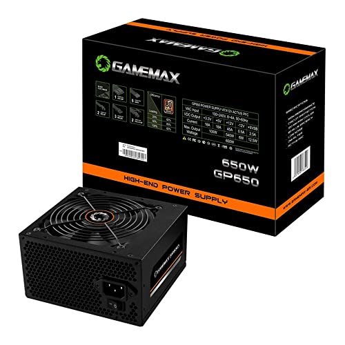 GAMEMAX Fonte Gamer GP650 80 Plus Bronze PFC Ativo Preta 650W, PRETO - Imagem 7