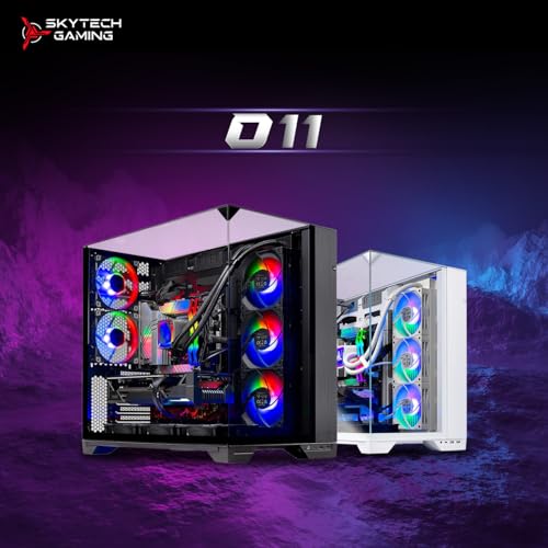 Image of Skytech Gaming O11 Vision Gaming PC, AMD Ryzen 7 9800X3D 4.7GHz, AMD RX 9070XT 16GB VRAM, 1TB Gen4 NVMe SSD, 32GB DDR5 RAM 6000, 850W Gold ATX 3 PSU, 360 ARGB AIO, WI-FI 5, Windows 11, Desktop