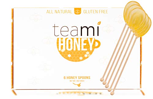 Teami All Natural Honey Spoons - Sweetener Stirrers Made with Real Honey