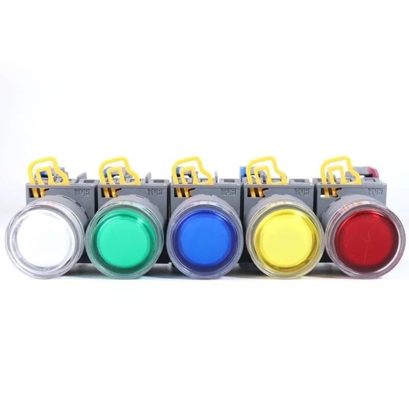 Interrupteur bouton-poussoir 22mm FXBY6 pour panneau de commande 24V LED