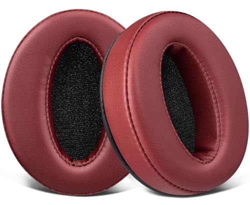SOULWIT Almohadillas Cuero Proteica Repuesto para Sennheiser HD 4.50BT/HD 4.50BTNC/HD4.50SE/HD4.40BT/HD4.30G/HD4.20S/HD458BT/HD 450/HD450BT/HD400S/HD350BT/Adapt 360 (MB 360 UC)/Adapt 361
