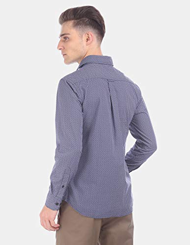 Image of US Polo Association Men's Solid Regular Fit Button Down Shirt (USSH6039H Grey, Blue and Red 3XL)