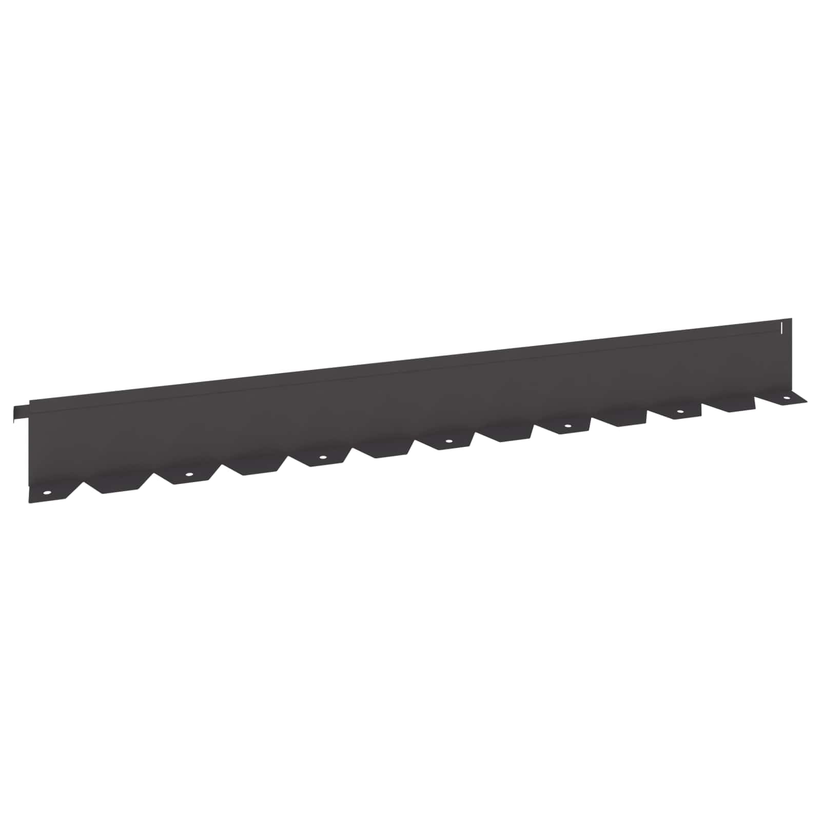 Gazonrand 20 szt. 102x10x4 cm stal czarna