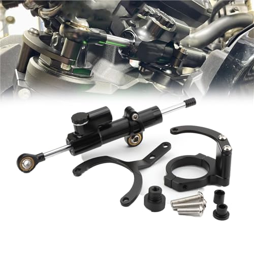 Fixation amortisseur direction Kawasaki ZH2 éviter guidonnage moto
