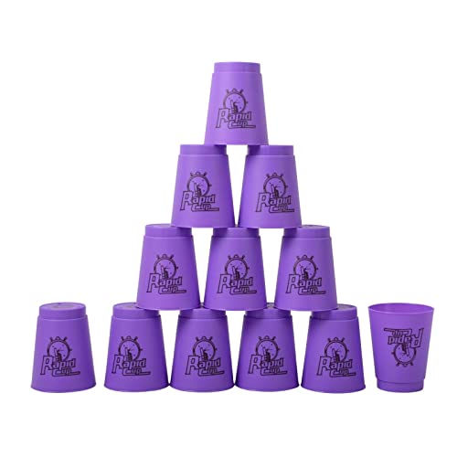 Peifun Stacking Cups,Upgrade 12 Pack Large Quick Training Game Stacks