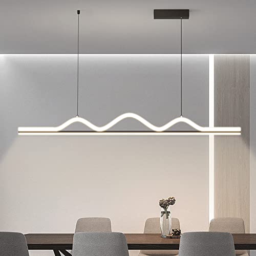 Éclairage décoratif simple pour salle à manger sans zone d'ombre