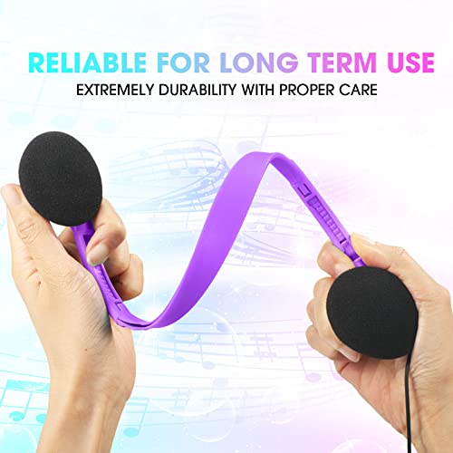 30 Pack Bulk Headphones For Classroom Adjustable On Ear Headphone Students Headphone With 3.5 Mm Headphone Plug For Adults Children School Classroom Library Museum Travel, 10 Colors #TOP4