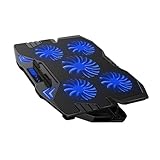 Refroidisseur portable pour ordinateur portable - il prend en charge une variété de tailles d'ordinateurs portables et la maille métallique extrêmement robuste offre une stable pour que vous puissiez profiter du travail sur l'ordinateur, refroidisseur pour ordinateur portable