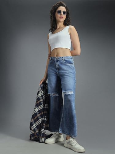Image of HIGH Star Women's Regular Fit Mid Rise Jeans