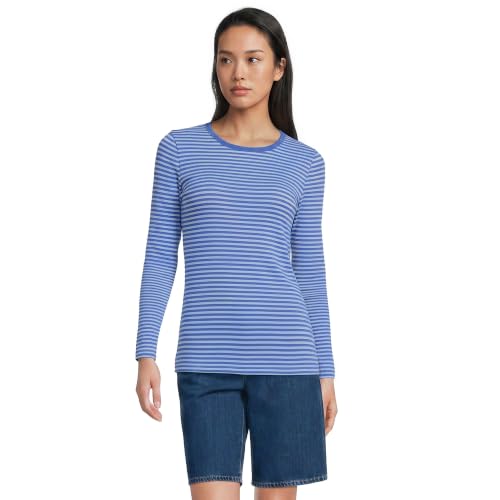 Image of Lands' End Women's Cotton Rib Knit T-Shirt