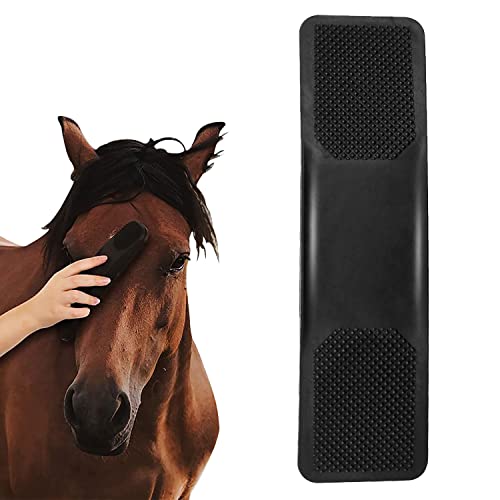 Aohcae Pferdepflegebürste, 6-in-1 Fellpflege-Massage Pferd, Sanfter Groomer, Massagekamm für Pferde, Entfernung von Losem Haar, Fell und Schmutz Cover