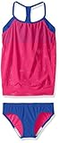 Speedo Girls Blouson Tankini Two Piece Swim Set