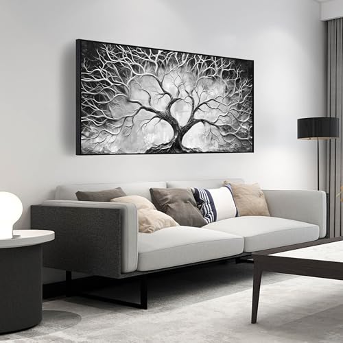Black and White Wall Art for Bedroom - Black Framed
