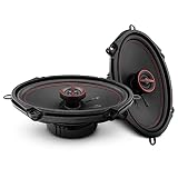 DS18 GEN-X5.7 Coaxial Speaker - 5x7, 3-Way, 165W Max, 50W RMS, Black Paper Cone, Two Mylar Dome Tweeters, 4 Ohms - Clarity Unparalled by Other Speakers in Their Class (2 Speakers)