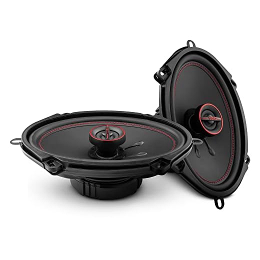 DS18 GEN-X5.7 Coaxial Speaker - 5x7, 3-Way, 165W Max, 50W RMS, Black Paper Cone, Two Mylar Dome Tweeters, 4 Ohms - Clarity Unparalled by Other Speakers in Their Class (2 Speakers)