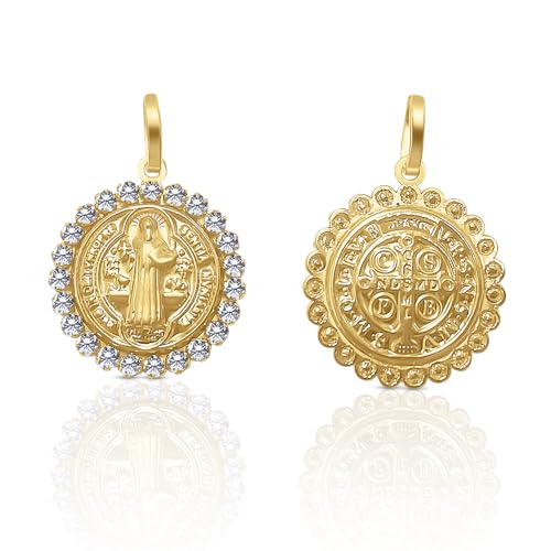Médaille Saint Benoît argent cadeau baptême et communion précieux