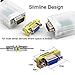 DTECH Serial Adapter 3-Pack (DB9 F-F, M-F, M-M), Mini Size RS232 Coupler, Female to Male 9 Pin Connector, for PC Computer Data Transfer