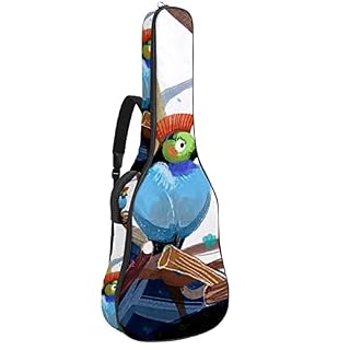 Housse pour guitare acoustique – Motif lion – 1 cm d’épaisseur – Étanche – 101,6 cm – 106,1 cm – 106,7 cm, Multicolore… - Les Beatles, Paul McCartney, John Lennon, RIngo Starr, George Harrison