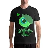 MarjoeAFloyd Jacksepticeye Shirt Men's Short Sleeve Round Neck T-Shirt Summer Cotton Tee Shirt Small Black